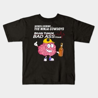 Ninjas Brain Tumor Bad Ass Tour Kids T-Shirt